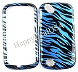 For AT&T Pantech Laser P9050 Accessory - Blue Zebra Hard Case Proctor Cover + Free Lf stylus pen