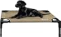 Kakadu Pet Elevated Pet Cot, Hay (Beige) - Medium, 30" x 24" x 7"