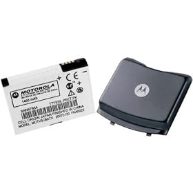Brand New Blister Package Motorola RAZR V3c 3.7v 1480 mAh Lithium Li-ion SNN5788A Extended High Capacity Battery with OEM SHN9444 Gray Extended Battery Cover (Retail Blister Package)