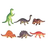 Dozen Small Toy Dinosaurs: Set of 2.5 inch Plastic Toy Dino Figures