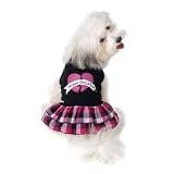 Petrageous Designs Medium Heartbreaker Dress with Pink Plaid Ruffle