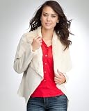 Reversible Drape Faux Fur Jacket – GLISTENING SNOW thumbnail