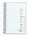 TOPS Docket Classified Business Notebook, 8.5 x 5.5 Inches, Clear Plastic Cover, 20 Pound Paper, 100 Sheets, White (99711)