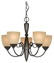 Hardware House 543728 Berkshire 21-Inch by 18-Inch Chandelier, Oil-Rubbed Bronze