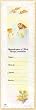 100 First Communion Mini-Bookmark Remembrances in English, 2.5" x 8.25" - Boy
