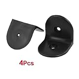 SODIAL(R)2 "×2"コーナーブレースジョイントアングルブラケットブラック4個