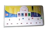 Kitchen & Housewares : 4 way plug adaptor with safety surge and spike protector built in