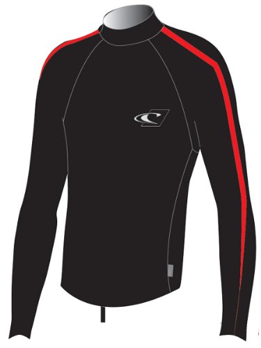 O'Neill men's Tech 24/7 long sleeve sun shirt (including Big & Tall sizes) Men's 4XL-Tall Black/red (4242) On Sale