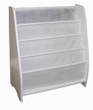 Beck Childrens Wooden Bookshelf with Canvas Shelves