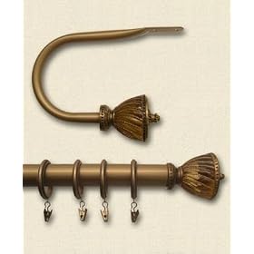 Peri Arras Hardware Drapery Rod Set, 66-120 by Peri