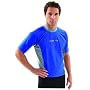 Adult Loose Fit Rash Guard / Surf Shirt (UNISEX) - BLUE/SILVER (XS-3XL)