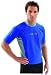  : Adult Loose Fit Rash Guard / Surf Shirt (UNISEX) - BLUE/SILVER (XS-3XL)