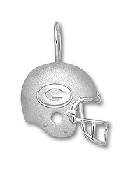 Nfl - Sterling Silver Green Bay Packers Helmet Pendant