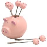 Animal Cocktail Picks (set of 6) - Pig