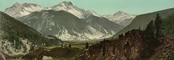 Colorado Rockies' Sultan Mountain, 1898 - Exceptional Print of a Vintage Photochrom Image from the Library of Congress Collection