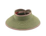 San Diego Hat UPF 50+ Wide Brim Roll-up Sun Visor Hat (Olive)