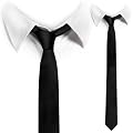ManoaShark� Schmale Slim Tie Satin D�nne Krawatte UNI Farben Krawatten 5cm - 23 Farben erh�ltlich