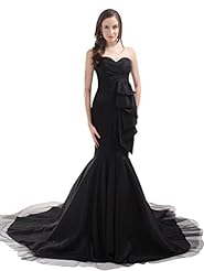 Strapless Sweetheart Mermaid Lace Floor Length Satin Natural   Waistline Prom Dress 