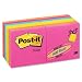 Post-it Notes, 3 x 3-Inches, Assorted Neon Colors, 14-Pads/Pack