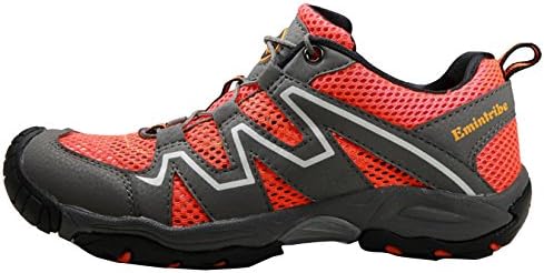 YMHW Women's Outdoor Sports Running Easy Care Hiking Travel Shoes Orange 37EU