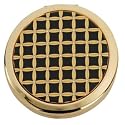 Round Black & Gold Compact Mirror