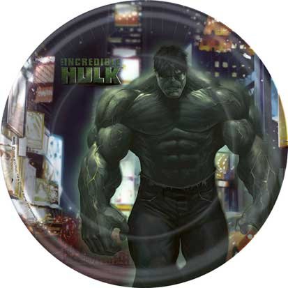 Incredible Hulk Lunch Plates 8ct