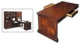Mount View Peninsula Desk (Rich Dark Cherry) (31"H x 62"W x 32.75"D)