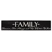 FAMILY Forever, For Always and No - Black/Linen (36")
