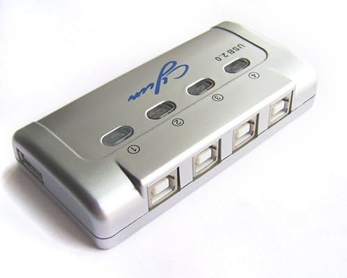 Sienoc 4 Ports USB 2.0 Auto Sharing Switch for Printer Scanner