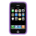 Purple Durable Soft Gel Skin Cover Case for Apple Iphone 3G, Iphone 3G S 3GS Smartphone