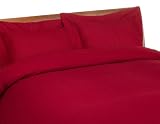 Heavy Weight Burgundy Flannel Duvet, Twin