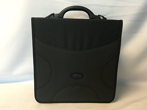 CD Care 520 Disc Heavy Duty CD DVD Binder Wallet PU Leather Nylon Material Plus BONUS Carrying Strap Reinforced Handle (Frustration-Free Packaging) (Black)