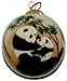 World Treasure Hand Painted Glass Ornament, Panda Play CO-174