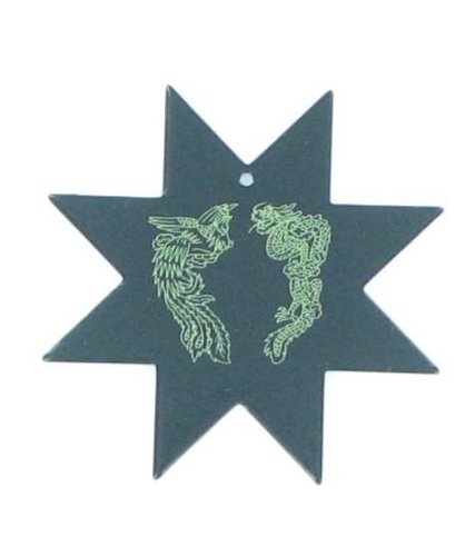 Valor Throwing Star Dbl Dragon Black 2.5