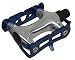 Origin-8 Pro Track Light Loose Ball Blue Cage Pedals 9/16".