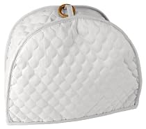 Quilted Ivory 4 Slice Toaster Appliance Cover