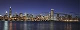 Chicago Skyline At Night - 12 X 30