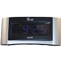 Digital LED Alarm Clock with Instaset - Silver