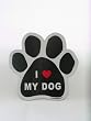 I Love My Dog - Paw Shape Magnet