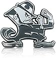 University of Notre Dame Leprechaun Chrome Metal Car Emblem