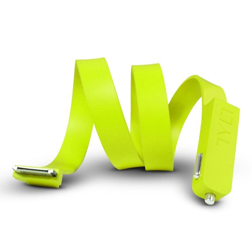 Tylt APL-BANDG-T BAND Apple Car Charger with Built-In USB 2.1A - Retail Packaging - Green