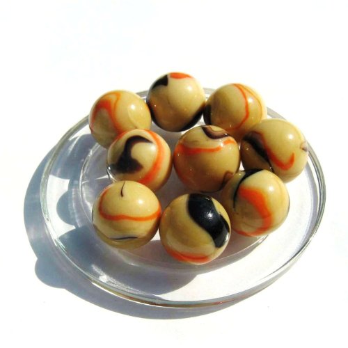 25 Billes En Verre Girafe Spain – Diamètre 16 Mm, Lot Pratique Pour Collectionneurs