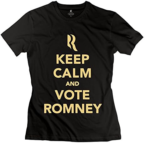 Custome Classic Womens O Neck T Shirt/Keep Calm Vote Romney