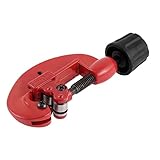 uxcell パイプカッター　調節可能のノブ　ミニ　チューブカッター　切削工具　銅　真鍮　レッド