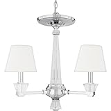 Quoizel DX5003C Deluxe 3 Light 20-Inch Chandelier, Polished Chrome