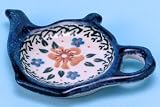 Polish Pottery Tea Bag Holder 5 x 3 1/4
