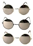 John Lennon Style Sun Glasses Shades Mirror Lens