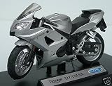 daytona 600 triumph silver scaled model 1:18 motorbike bike