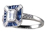 ART DECO STYLE SAPPHIRE RING