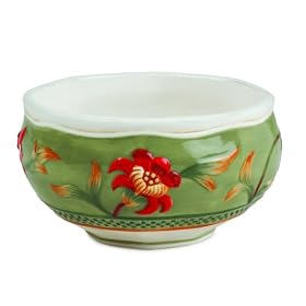 Fitz and Floyd Bellacara Soup Cereal Bowl, Green by Fitz and Floyd
